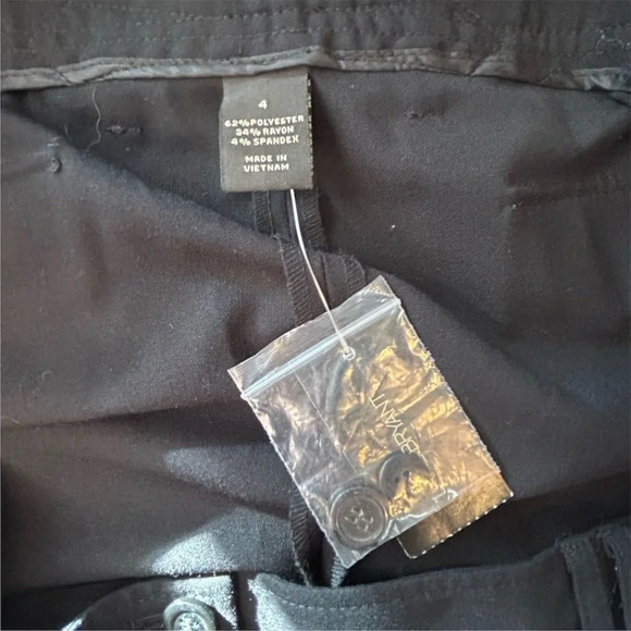 Lane Bryant Women's Flared Black Trousers Size 4 Casual Pants - Picture 8 of 9